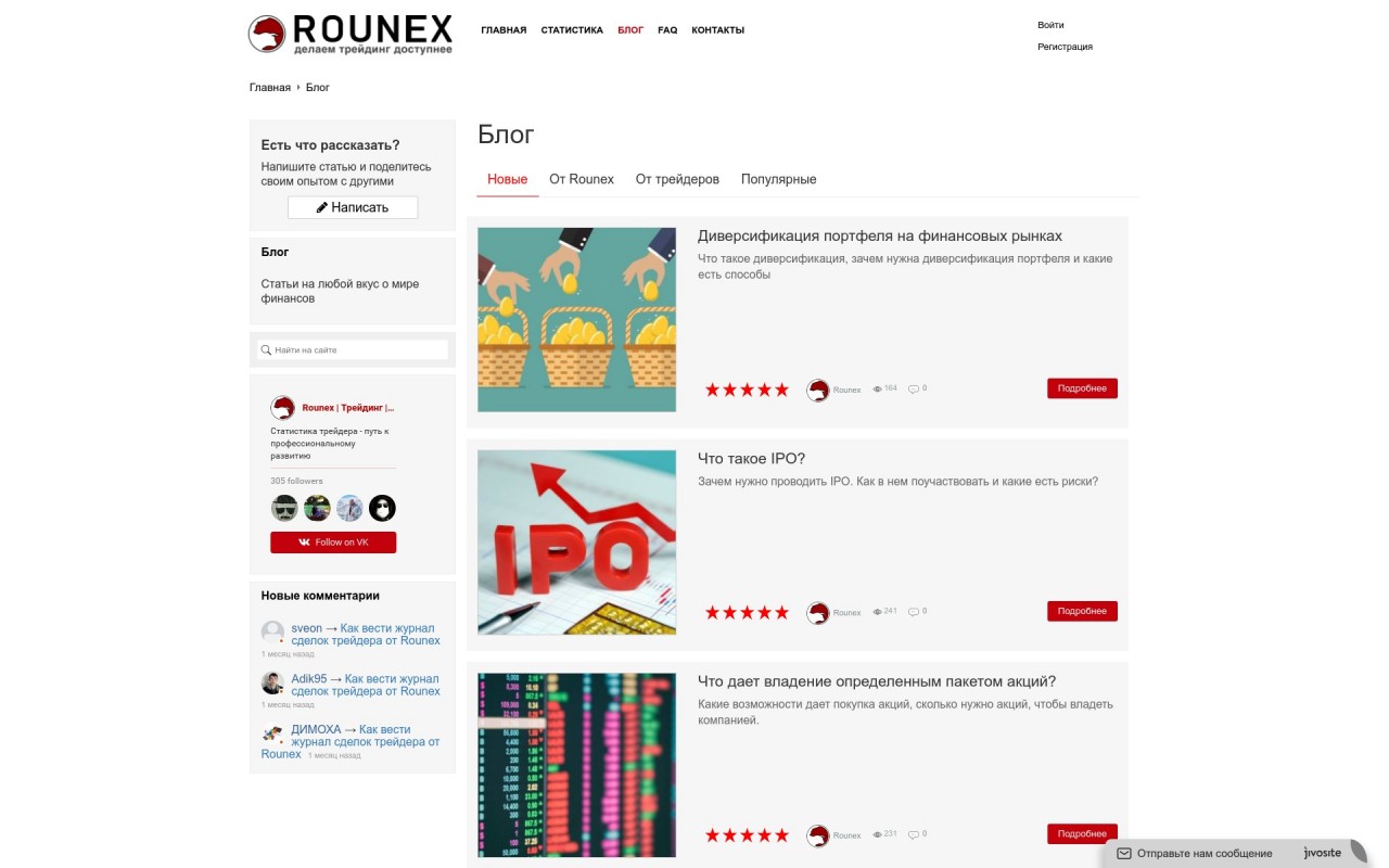 Rounex - Портал о трейдинге на Forex 2